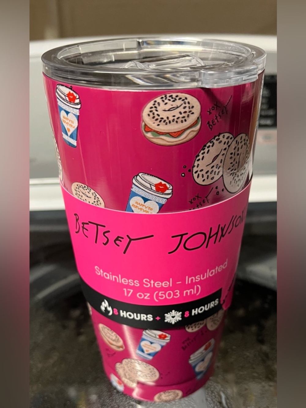 2 Betsey Johnson  Insulated Stainless Steel Tumbler New giveaway